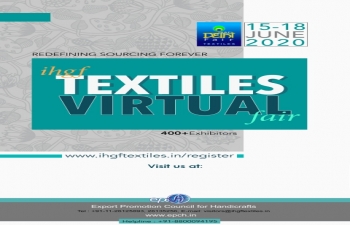 IHGF Textiles Virtual fair-2020 from 15-18 June, 2020 on Virtual platform.